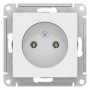 Розетка 1-м СП AtlasDesign 16А IP20 без заземл. без защ. шторок механизм бел. SE ATN000141 ATN000141