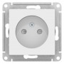 Механизм розетки 1-м СП Atlas Design без заземл. защ. шторки 16А бел. SchE ATN000149 ATN000149