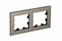 Рамка 2-м Atlas Design NATURE металл латунь SchE ATN312202 ATN312202