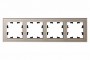 Рамка 4-м Atlas Design NATURE стекло шампань SchE ATN320504 ATN320504