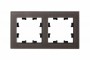 Рамка 2-м Atlas Design NATURE стекло мокко SchE ATN320602 ATN320602