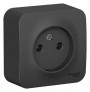 Розетка 1-м ОП Blanca 16А IP20 250В без заземл. без защ. шторок с изолир. пластиной антрацит SE BLNRA000116 BLNRA000116