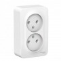 Розетка 2-м ОП Blanca 16А IP20 250В без заземл. без защ. шторок с изолир. пластиной бел. SE BLNRA000211 BLNRA000211