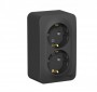 Розетка 2-м ОП Blanca 16А IP20 250В с заземл. без защ. шторок с изолир. пластиной антрацит SE BLNRA010216 BLNRA010216