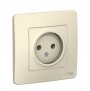 Розетка 1-м СП Blanca 16А IP20 250В без заземл. без защ. шторок молоч. SE BLNRS000012 BLNRS000012