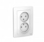 Розетка 2-м СП Blanca 16А IP20 250В без заземл. защ. шторки бел. SE BLNRS000121 BLNRS000121