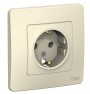 Розетка 1-м СП Blanca 16А IP20 250В с заземл. без защ. шторок молоч. SE BLNRS001012 BLNRS001012