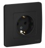 Розетка 1-м СП Blanca 16А IP20 250В с заземл. без защ. шторок антрацит SE BLNRS001016 BLNRS001016