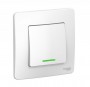 Выключатель 1-кл. СП Blanca 10А IP20 (сх. 1) 250В с подсветкой бел. SE BLNVS010111 BLNVS010111