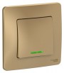 Выключатель 1-кл. СП Blanca 10А IP20 (сх. 1) 250В с подсветкой титан SE BLNVS010114 BLNVS010114