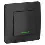 Выключатель 1-кл. СП Blanca 10А IP20 (сх. 1) 250В с подсветкой антрацит SE BLNVS010116 BLNVS010116