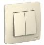 Выключатель 2-кл. СП Blanca 10А IP20 (сх. 5) 250В молочн. SE BLNVS010502 BLNVS010502