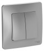 Выключатель 2-кл. СП Blanca 10А IP20 (сх. 5) 250В алюм. SE BLNVS010503 BLNVS010503