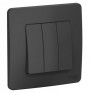 Выключатель 3-кл. СП Blanca 10А IP20 (сх. 1+1+1) 250В антрацит SE BLNVS100506 BLNVS100506